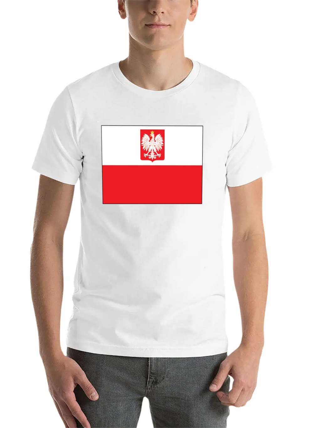 Polish Falcon Flag Unisex Casual T-Shirt – Clean Design For Daily Comfort