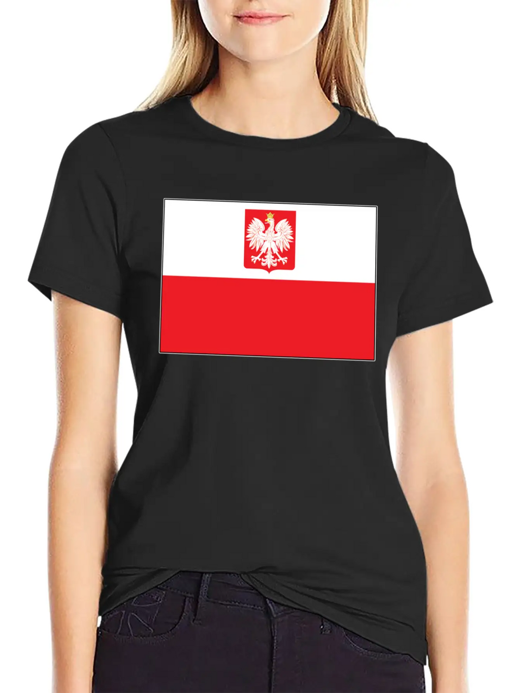 Polish Falcon Flag Unisex Casual T-Shirt – Clean Design For Daily Comfort