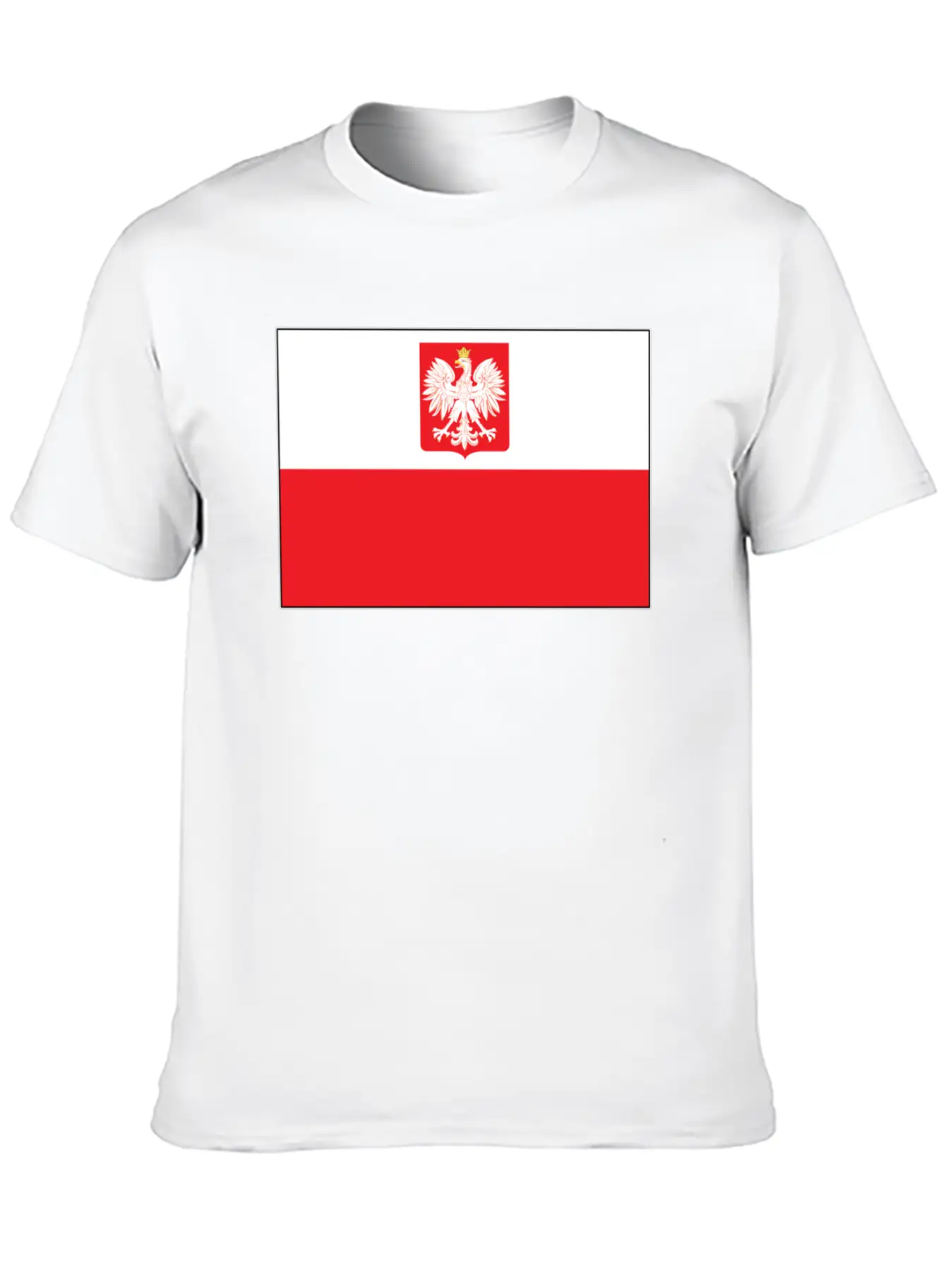 Polish Falcon Flag Unisex Casual T-Shirt – Clean Design For Daily Comfort