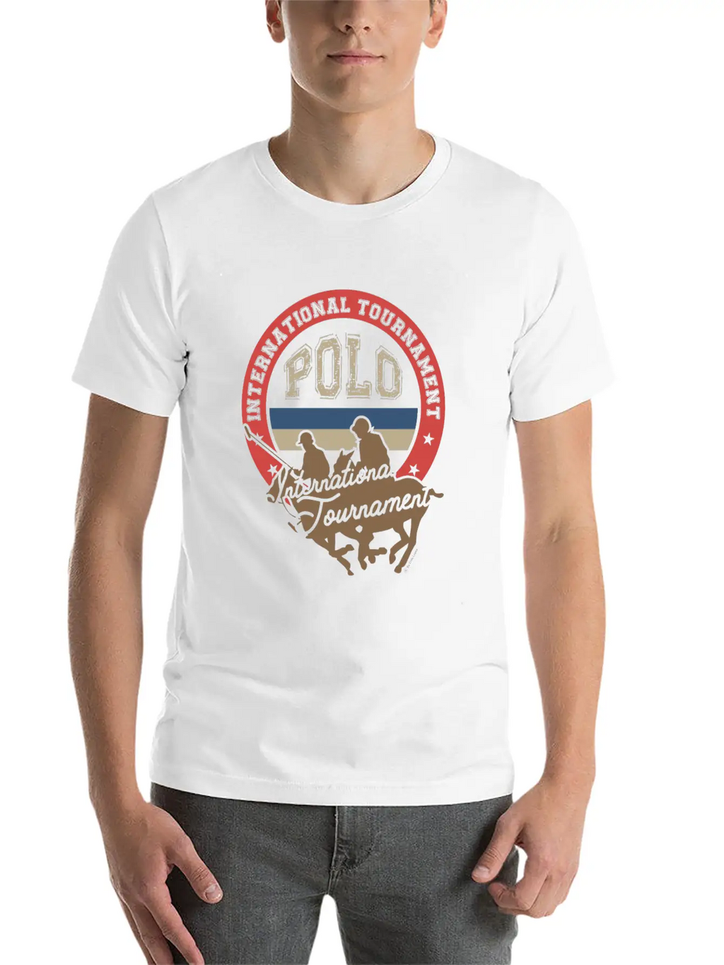 Polo Tournament Classic Fit Graphic Tee For Daily Comfort – Unisex Cotton Shirt