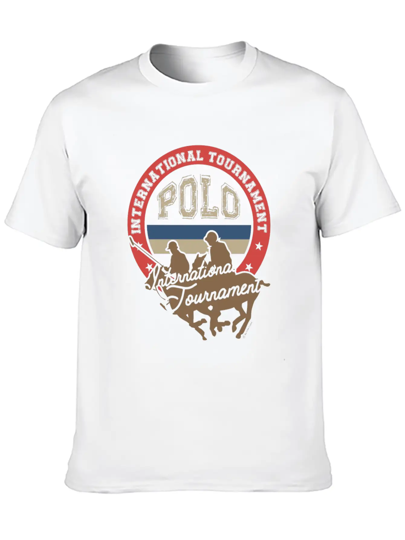 Polo Tournament Classic Fit Graphic Tee For Daily Comfort – Unisex Cotton Shirt