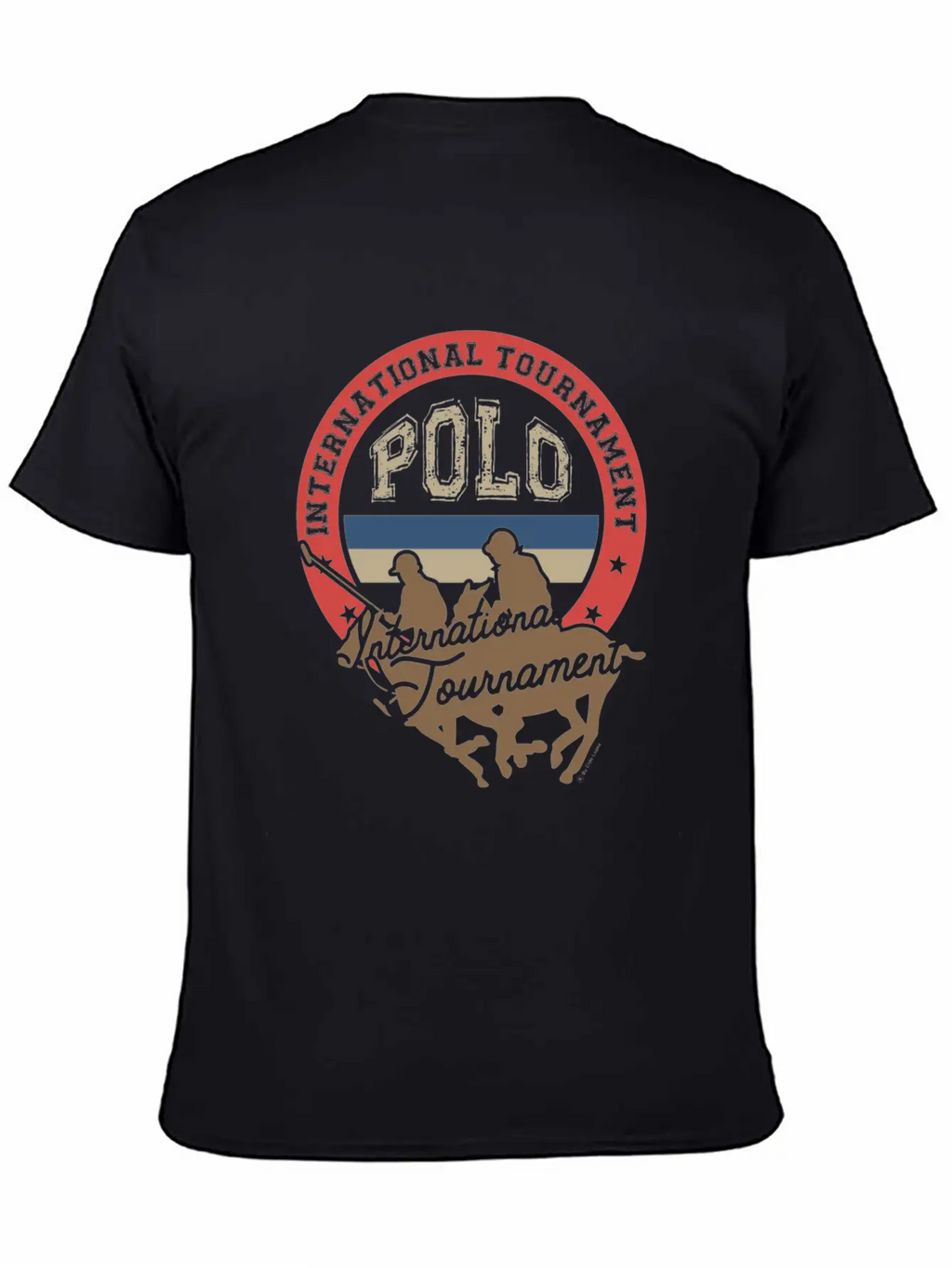 Polo Tournament Classic Fit Graphic Tee For Daily Comfort – Unisex Cotton Shirt