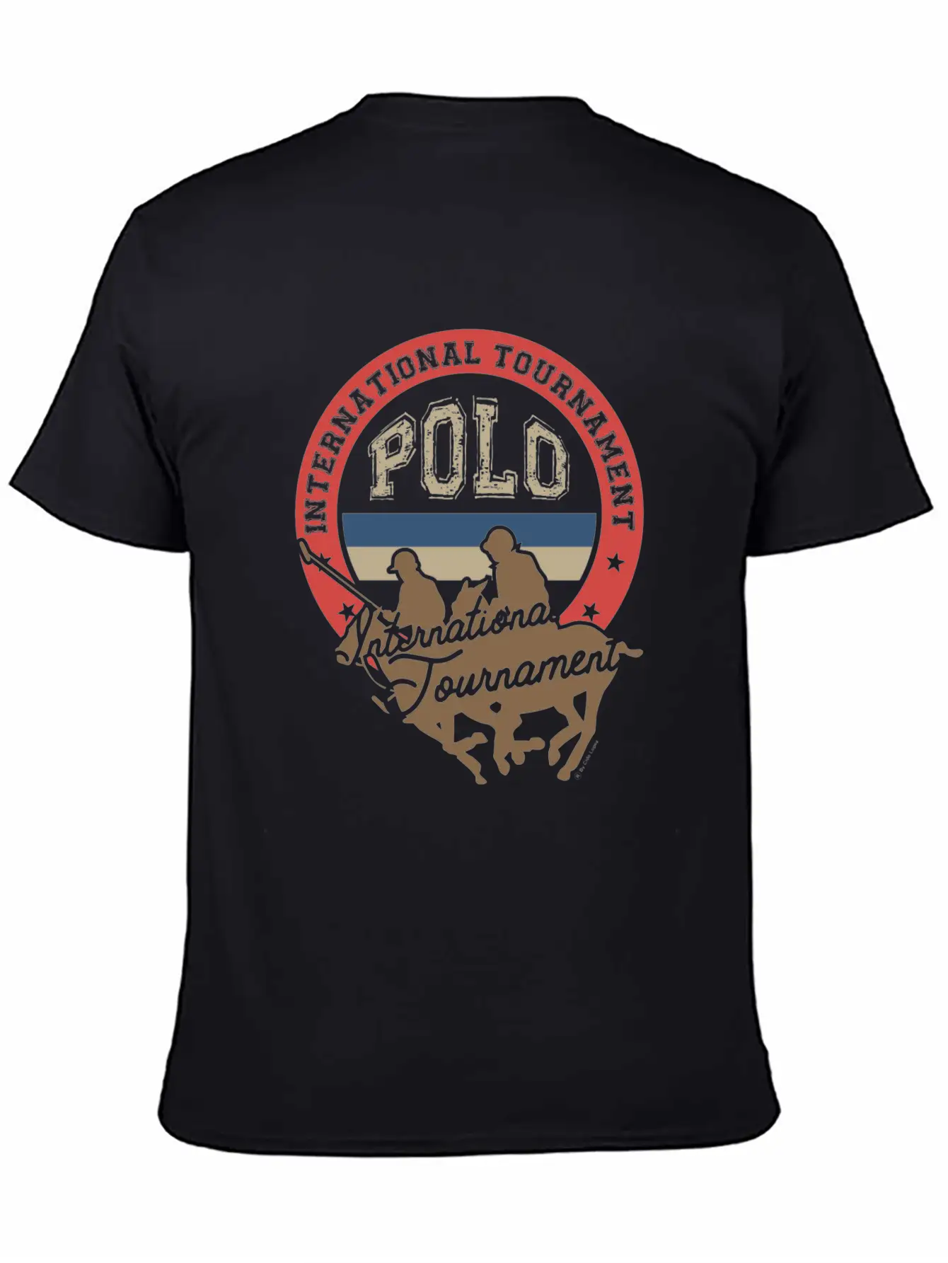 Polo Tournament Classic Fit Graphic Tee For Daily Comfort – Unisex Cotton Shirt