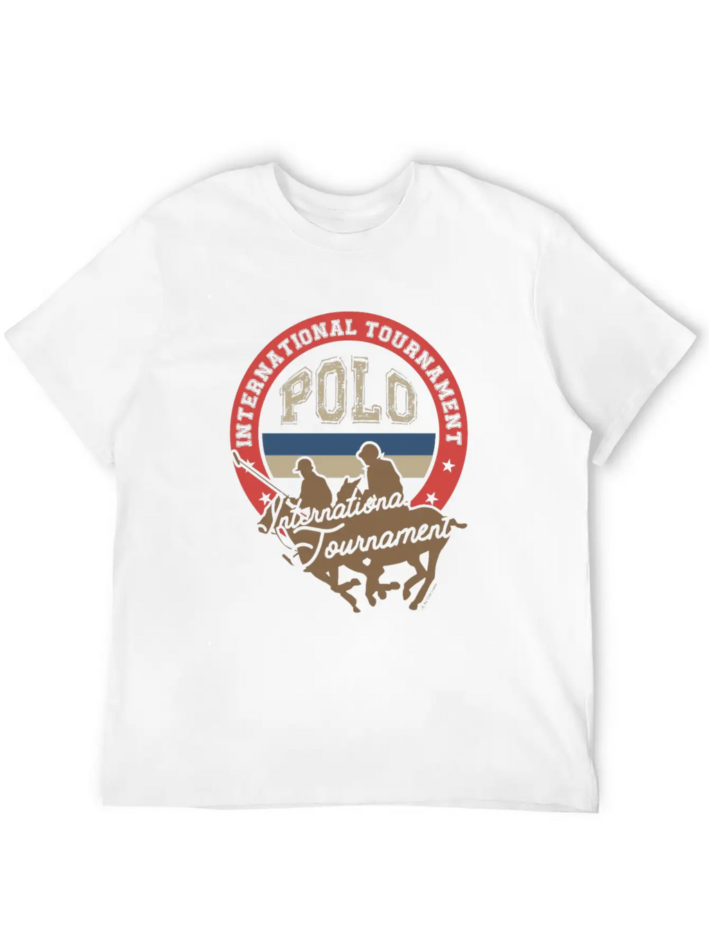 Polo Tournament Classic Fit Graphic Tee For Daily Comfort – Unisex Cotton Shirt