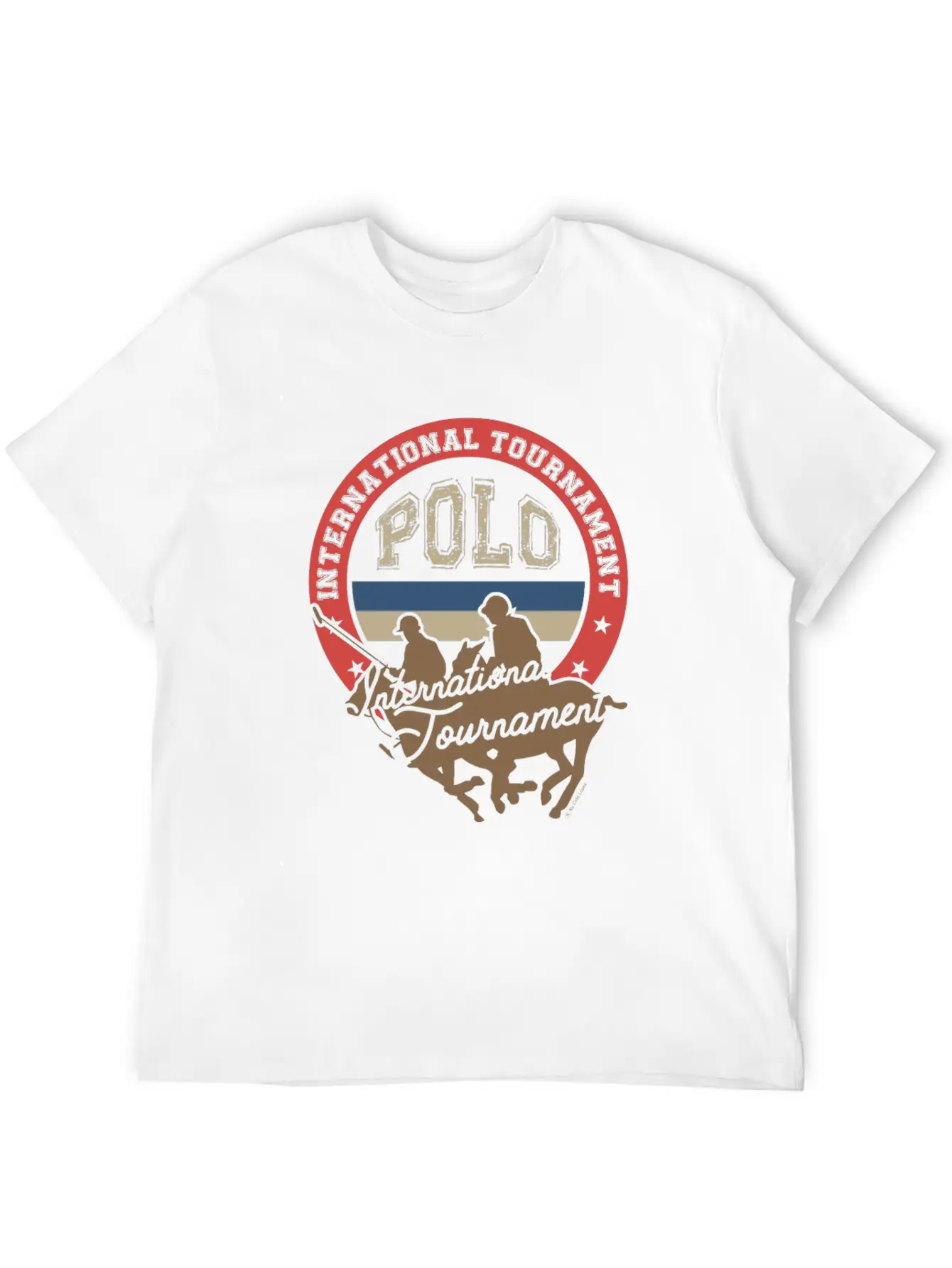 Polo Tournament Classic Fit Graphic Tee For Daily Comfort – Unisex Cotton Shirt