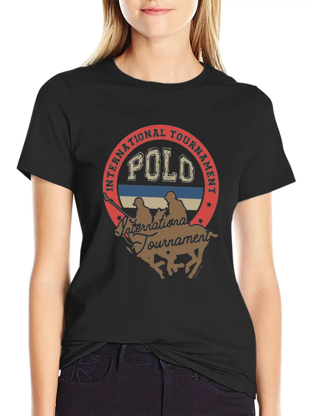 Polo Tournament Classic Fit Graphic Tee For Daily Comfort – Unisex Cotton Shirt