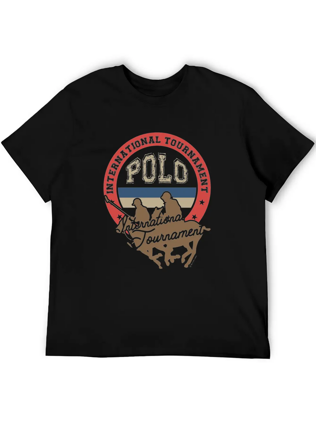 Polo Tournament Classic Fit Graphic Tee For Daily Comfort – Unisex Cotton Shirt