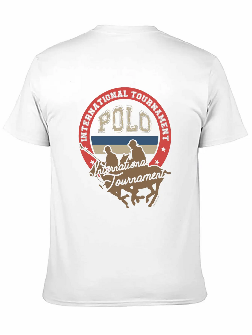 Polo Tournament Classic Fit Graphic Tee For Daily Comfort – Unisex Cotton Shirt