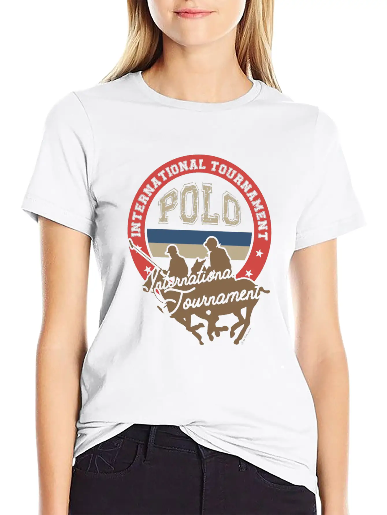 Polo Tournament Classic Fit Graphic Tee For Daily Comfort – Unisex Cotton Shirt