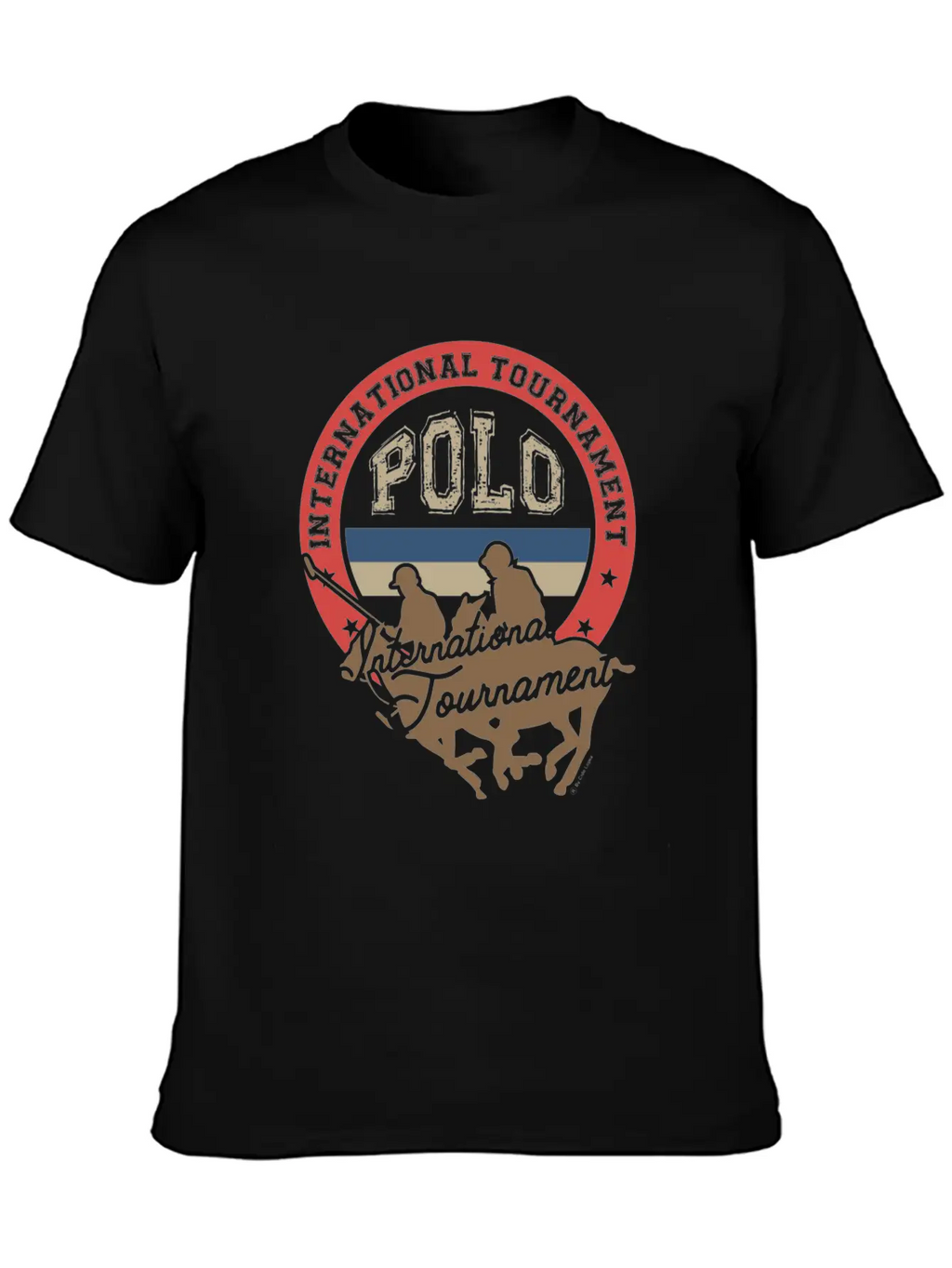 Polo Tournament Classic Fit Graphic Tee For Daily Comfort – Unisex Cotton Shirt