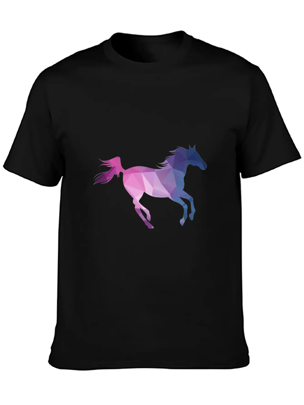 Polygon Horse Casual Graphic T-Shirt – Simple And Comfortable Daily Wear