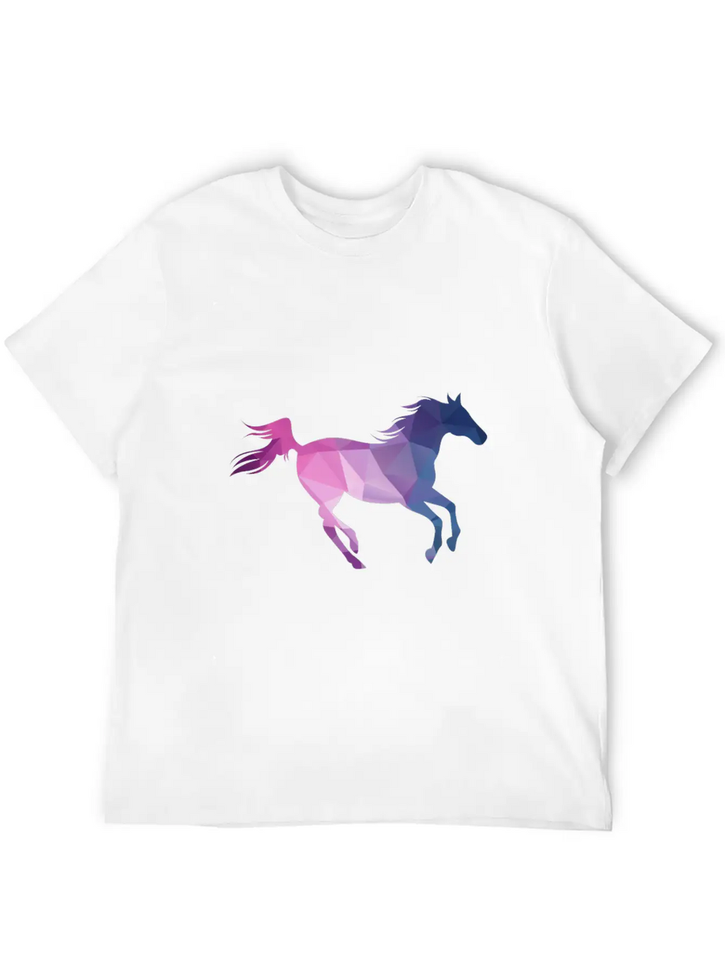 Polygon Horse Casual Graphic T-Shirt – Simple And Comfortable Daily Wear