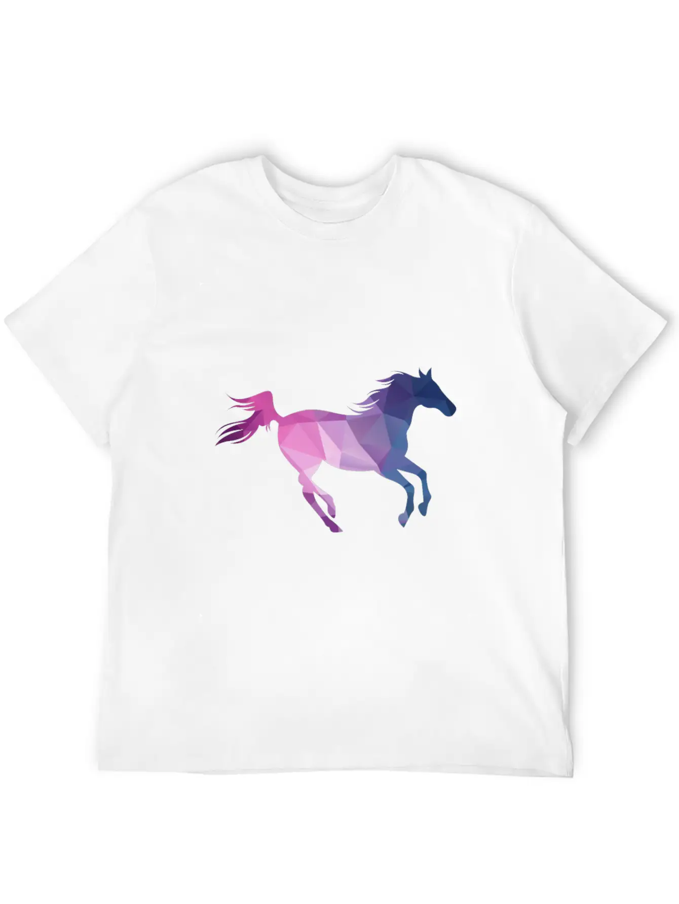 Polygon Horse Casual Graphic T-Shirt – Simple And Comfortable Daily Wear