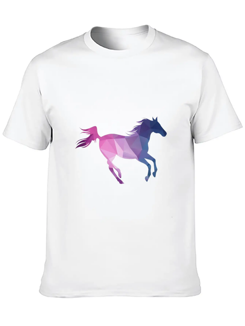 Polygon Horse Casual Graphic T-Shirt – Simple And Comfortable Daily Wear