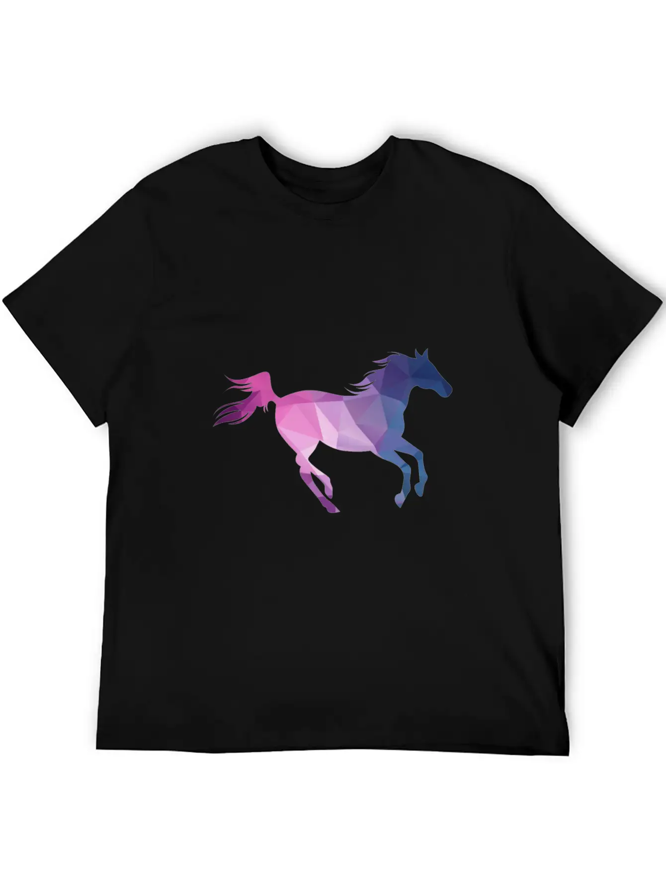Polygon Horse Casual Graphic T-Shirt – Simple And Comfortable Daily Wear