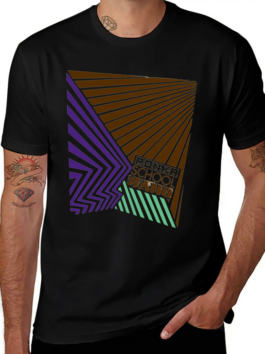 Ponka School Band Classic Fit Graphic Tee For Daily Comfort – Unisex Cotton Shirt