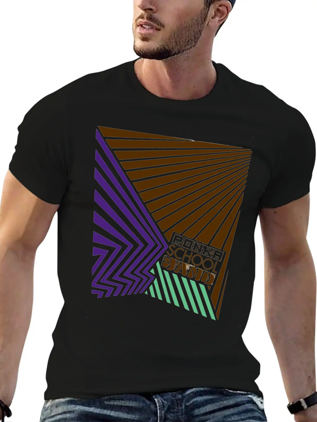 Ponka School Band Classic Fit Graphic Tee For Daily Comfort – Unisex Cotton Shirt