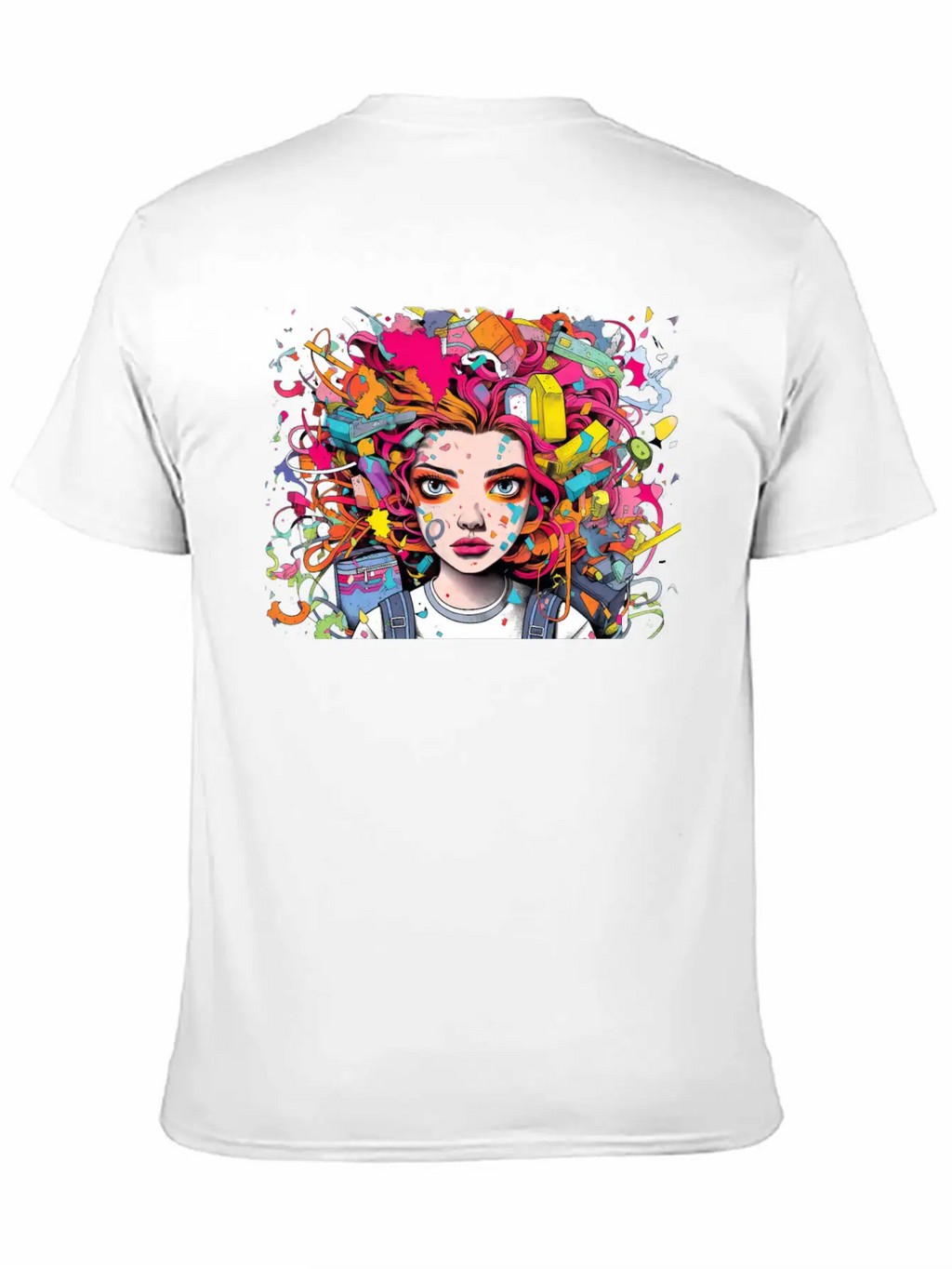 Pop Art Back To School Portrait Breathable Soft Cotton T-Shirt – Timeless Casual Look