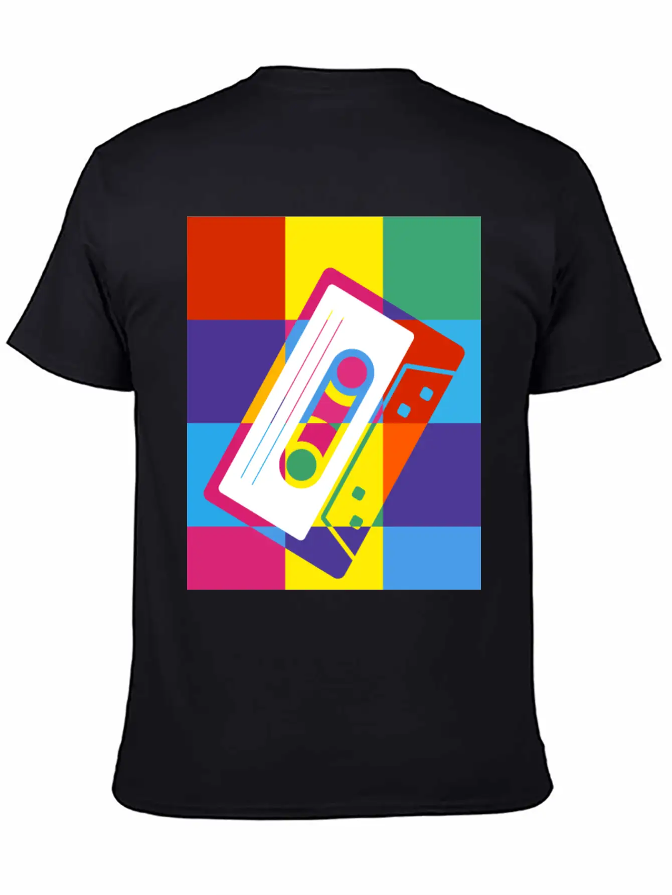 Pop Art Cassette Tape Poster Unisex Casual T-Shirt – Clean Design For Daily Comfort