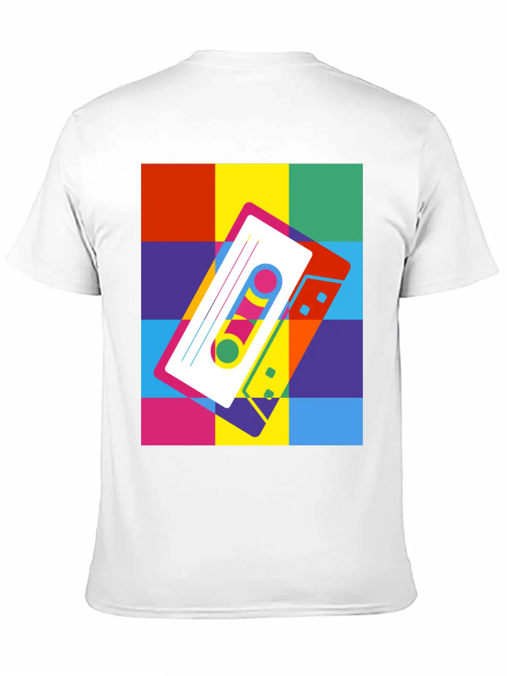Pop Art Cassette Tape Poster Unisex Casual T-Shirt – Clean Design For Daily Comfort