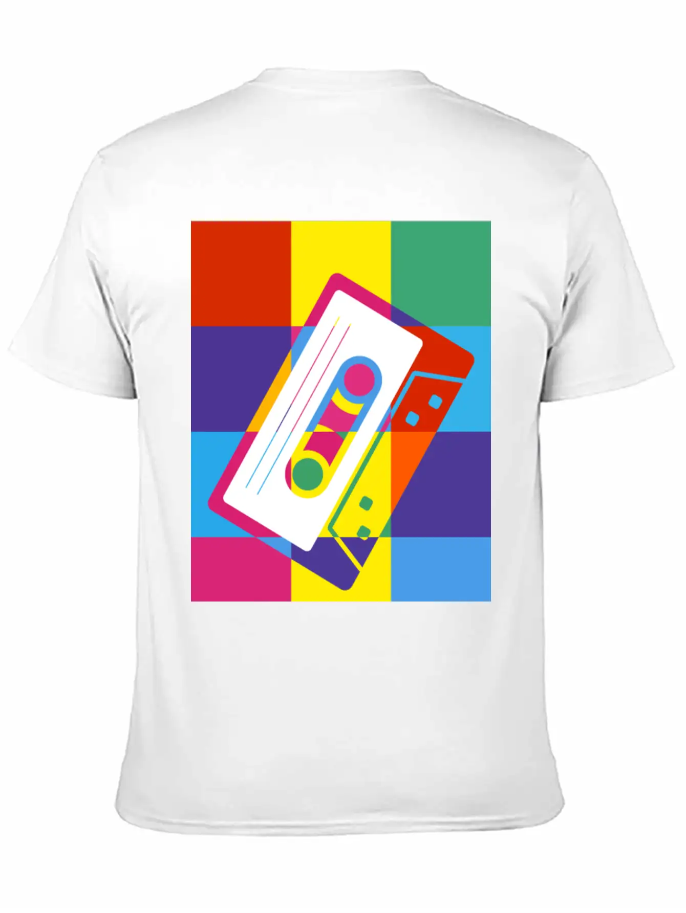 Pop Art Cassette Tape Poster Unisex Casual T-Shirt – Clean Design For Daily Comfort