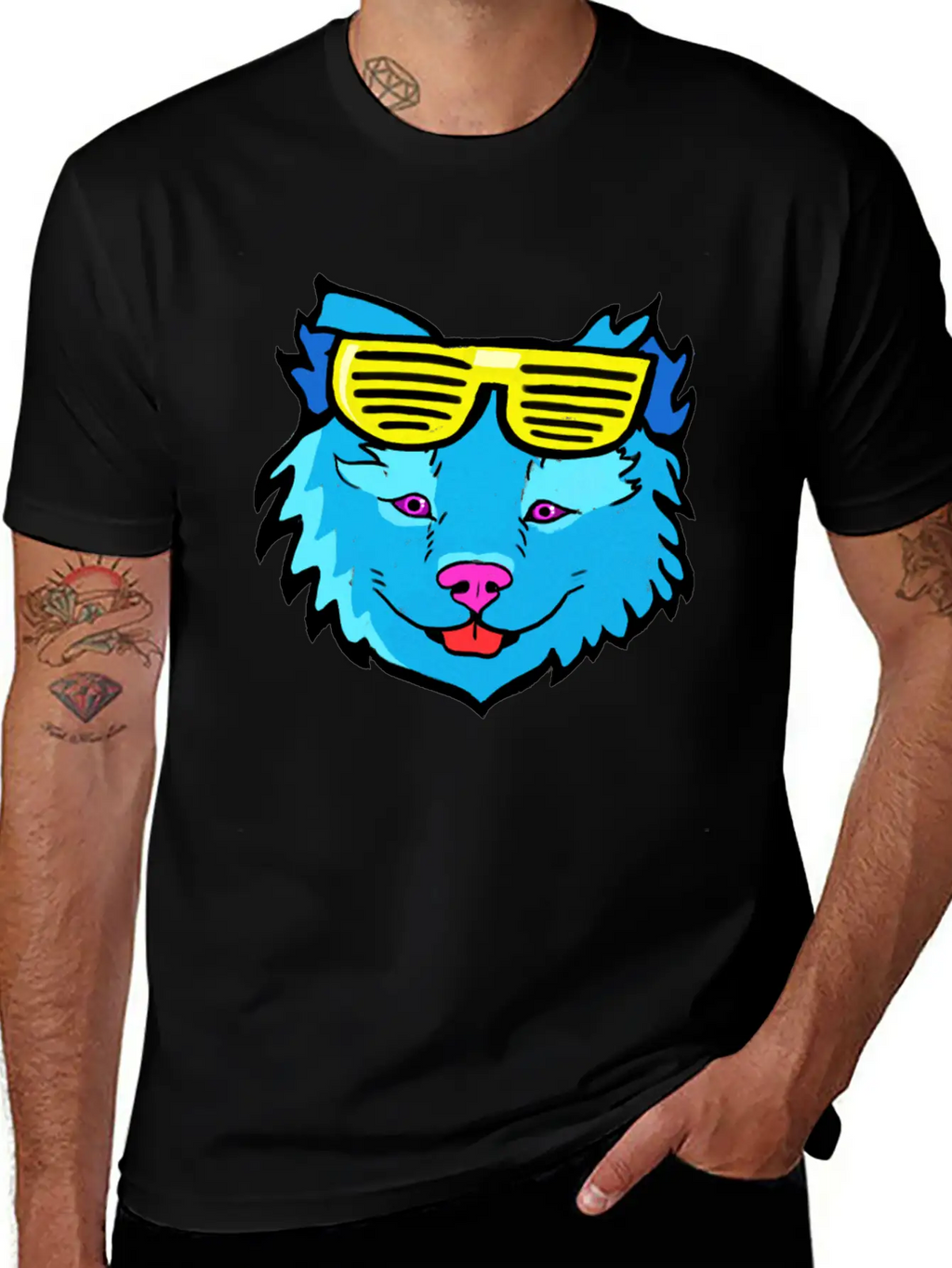 Pop Art Dog Casual Graphic T-Shirt – Simple And Comfortable Daily Wear