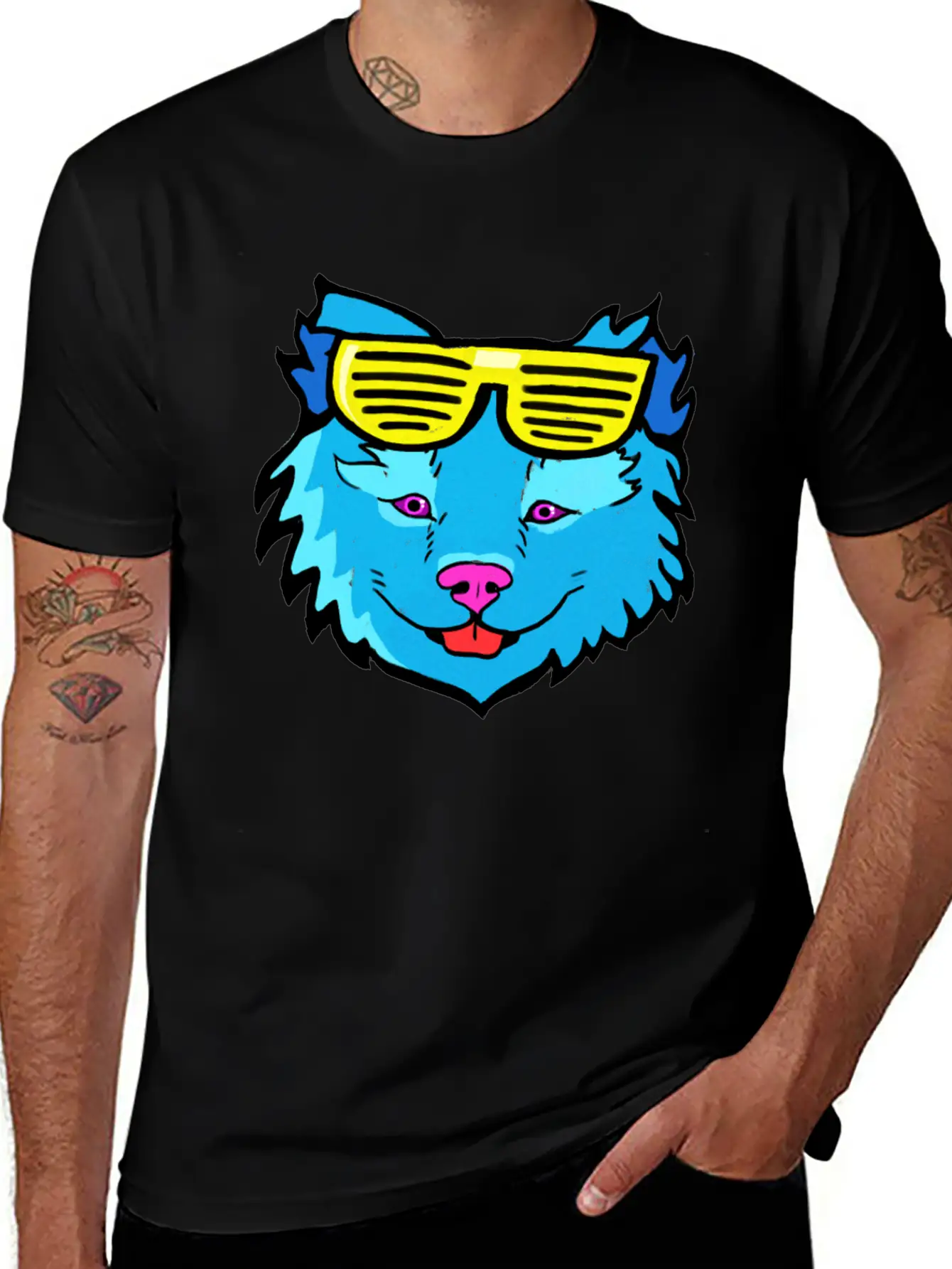 Pop Art Dog Casual Graphic T-Shirt – Simple And Comfortable Daily Wear
