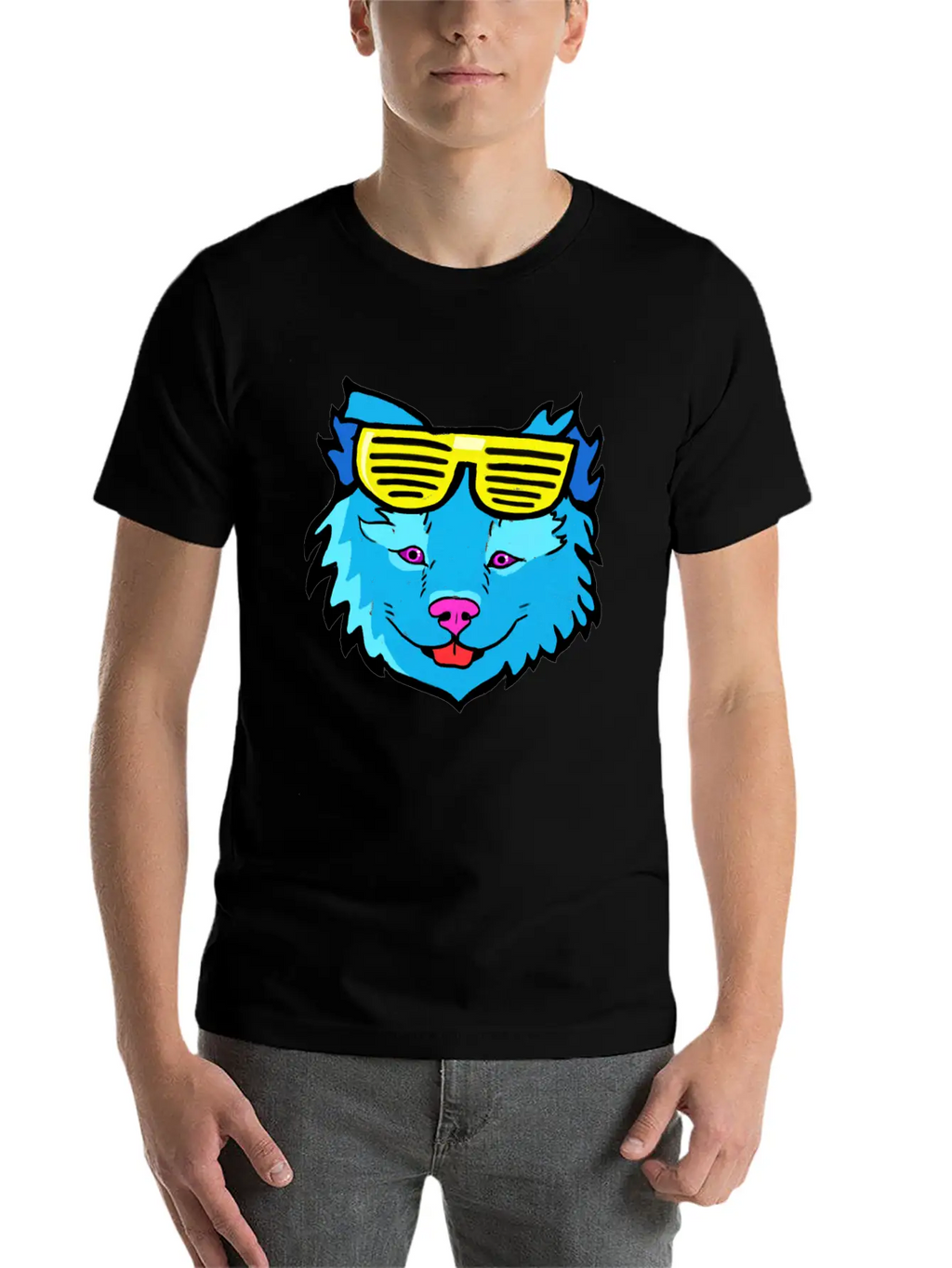 Pop Art Dog Casual Graphic T-Shirt – Simple And Comfortable Daily Wear