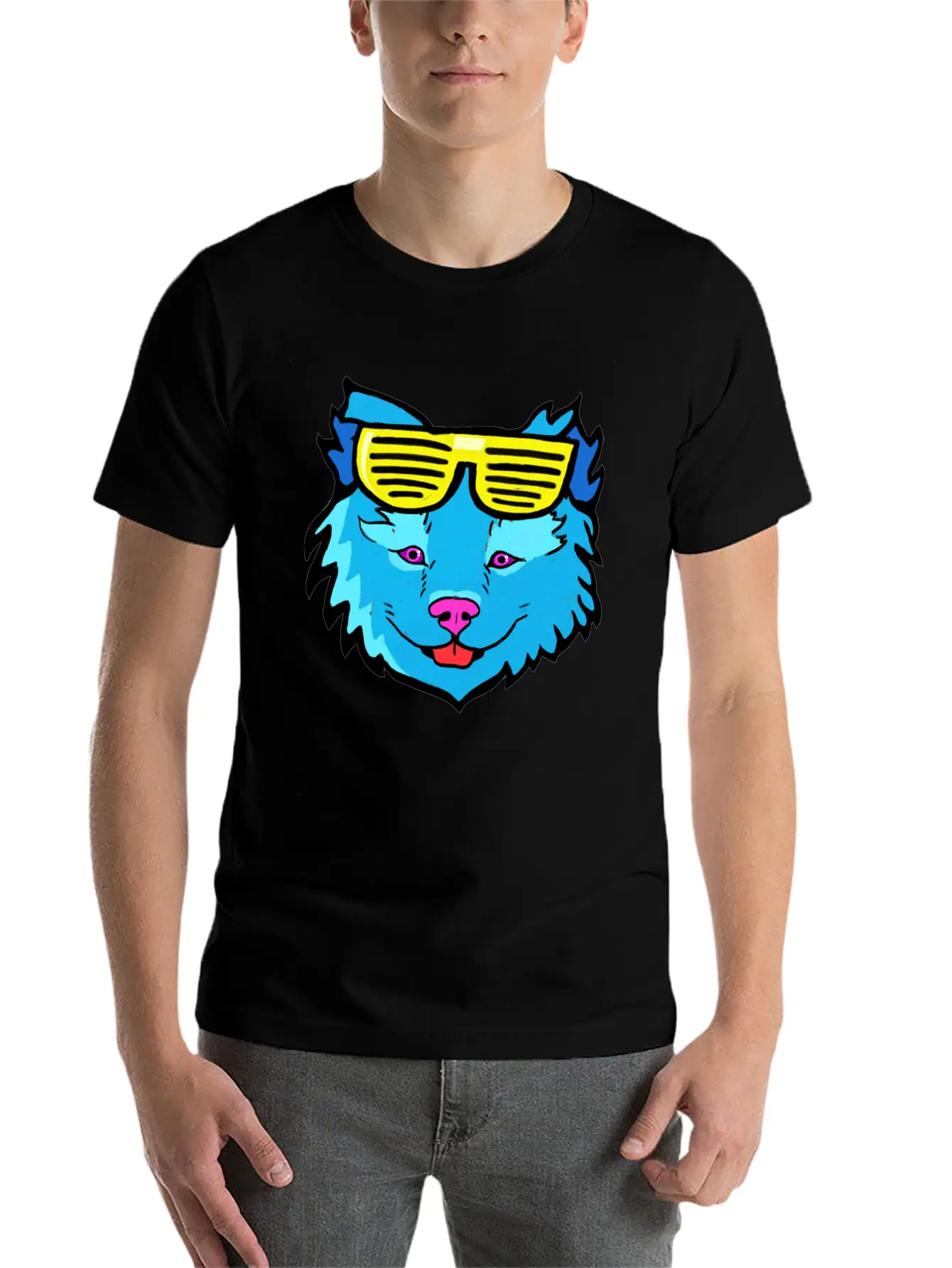 Pop Art Dog Casual Graphic T-Shirt – Simple And Comfortable Daily Wear