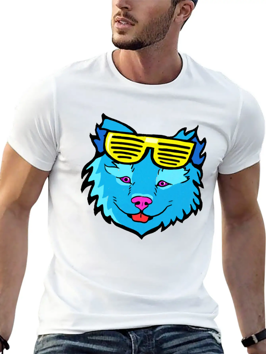 Pop Art Dog Casual Graphic T-Shirt – Simple And Comfortable Daily Wear