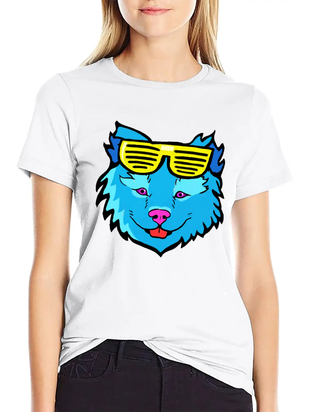 Pop Art Dog Casual Graphic T-Shirt – Simple And Comfortable Daily Wear