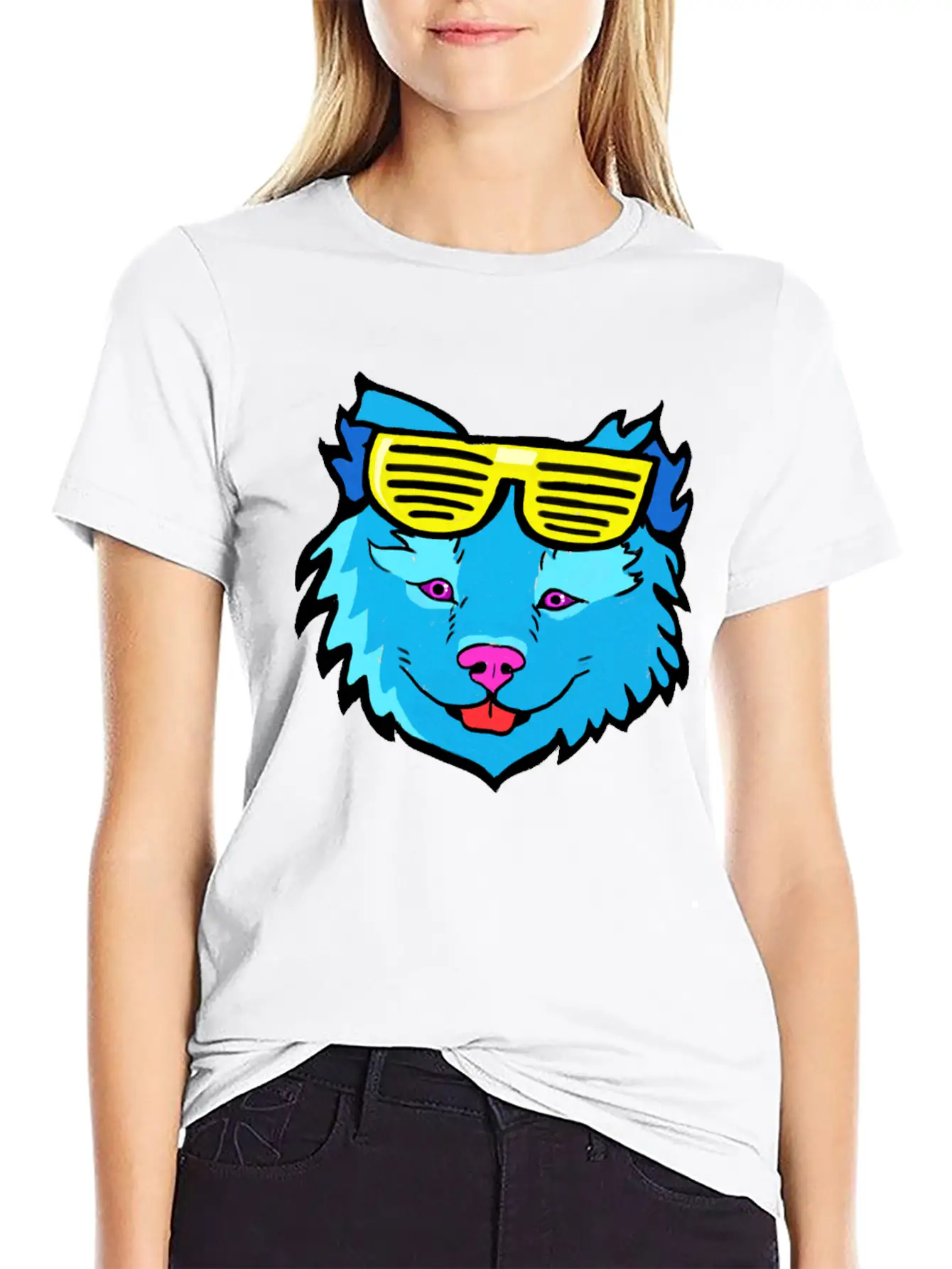 Pop Art Dog Casual Graphic T-Shirt – Simple And Comfortable Daily Wear