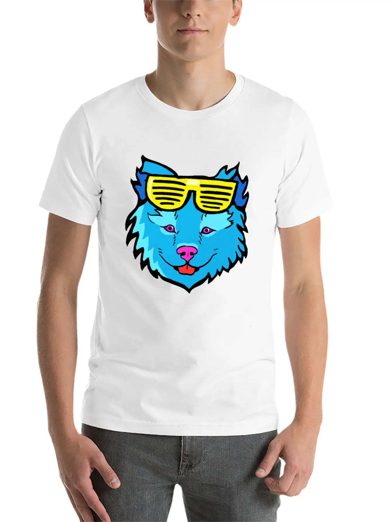 Pop Art Dog Casual Graphic T-Shirt – Simple And Comfortable Daily Wear