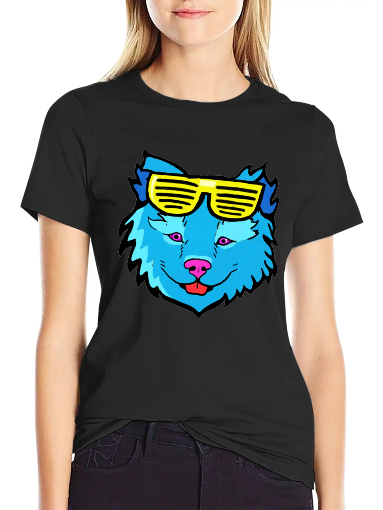 Pop Art Dog Casual Graphic T-Shirt – Simple And Comfortable Daily Wear