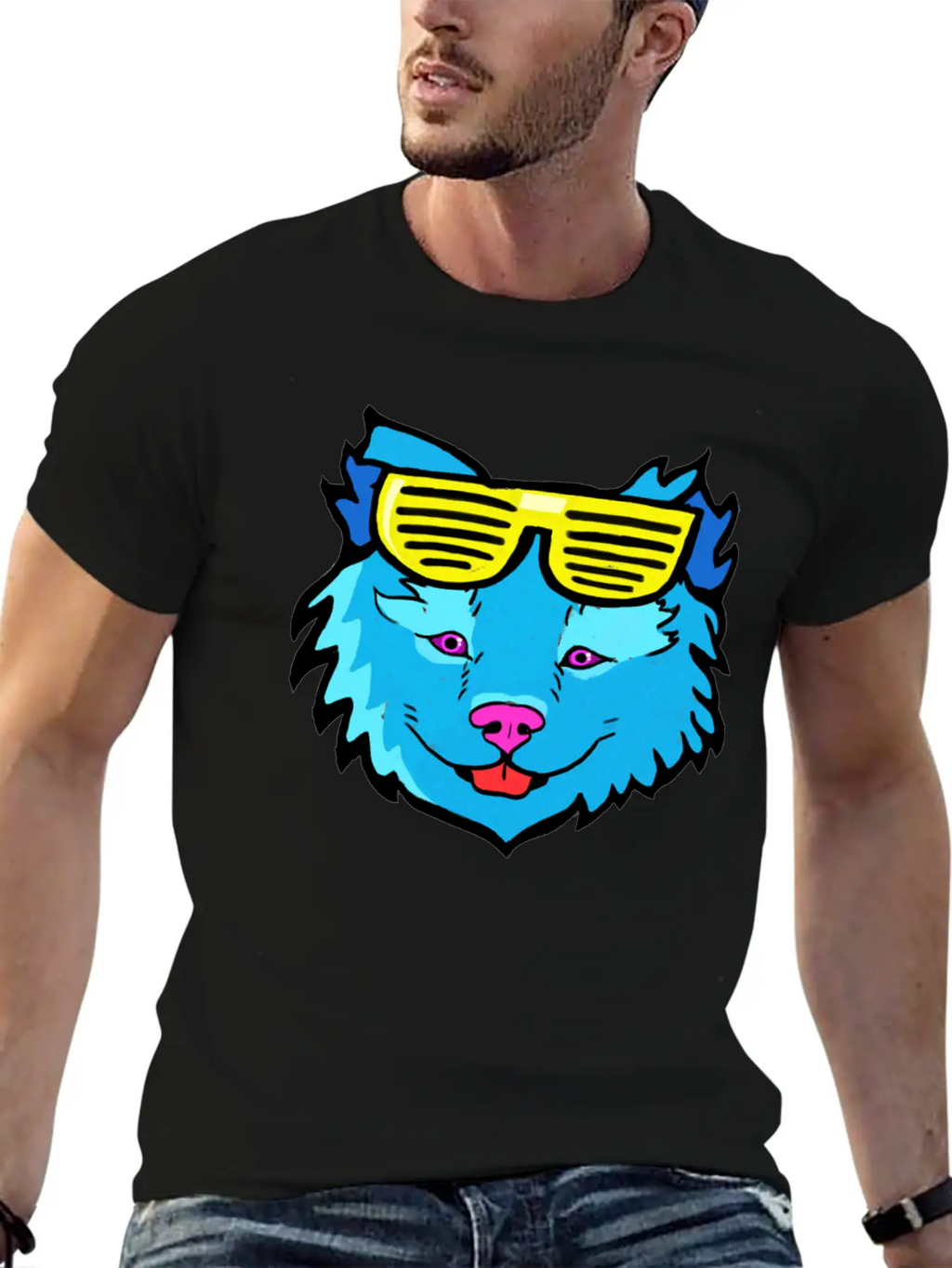 Pop Art Dog Casual Graphic T-Shirt – Simple And Comfortable Daily Wear