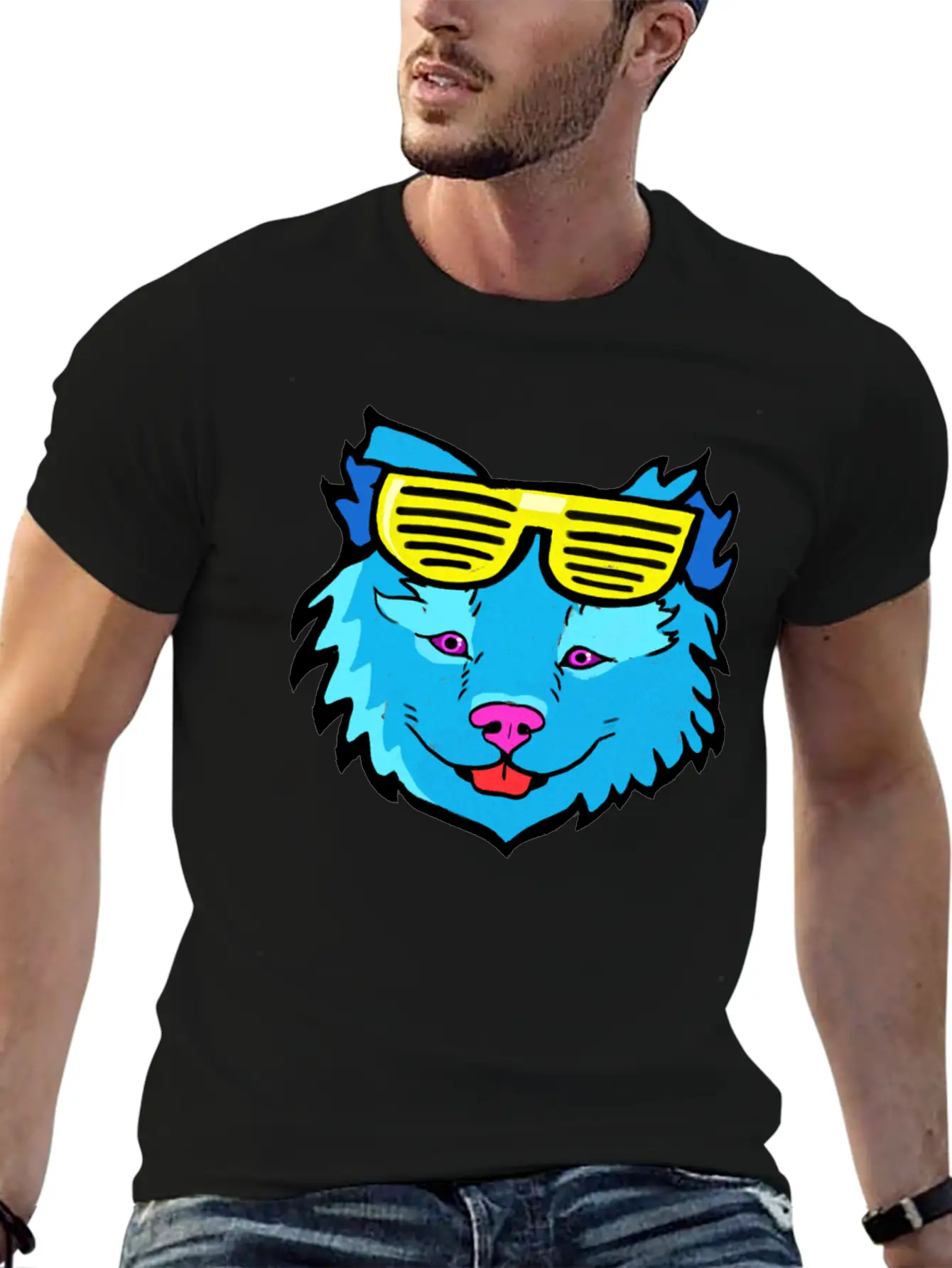 Pop Art Dog Casual Graphic T-Shirt – Simple And Comfortable Daily Wear
