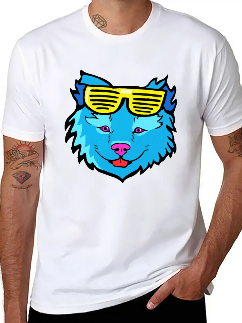 Pop Art Dog Casual Graphic T-Shirt – Simple And Comfortable Daily Wear