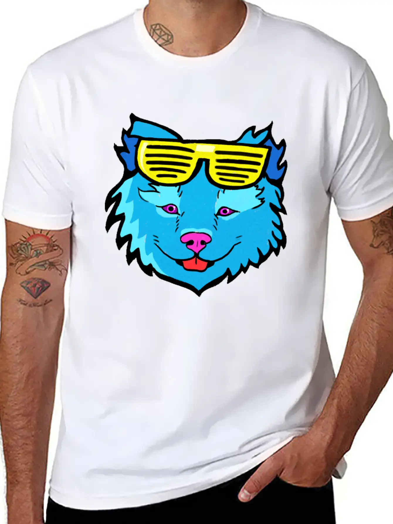 Pop Art Dog Casual Graphic T-Shirt – Simple And Comfortable Daily Wear