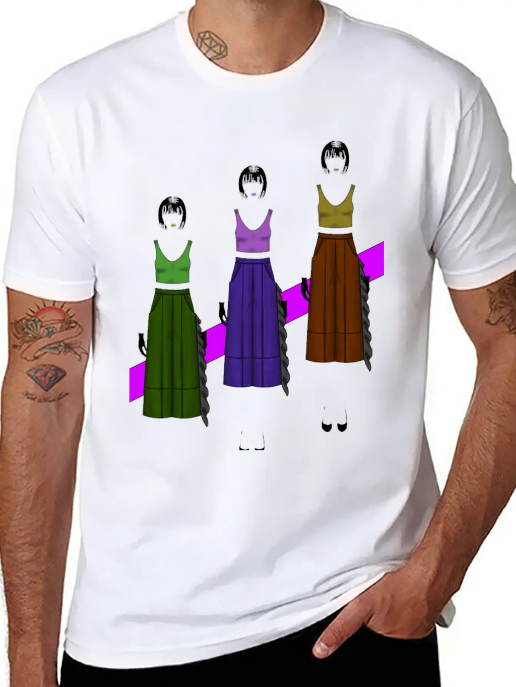 Pop-Art Fashion Classic Fit Graphic Tee For Daily Comfort – Unisex Cotton Shirt