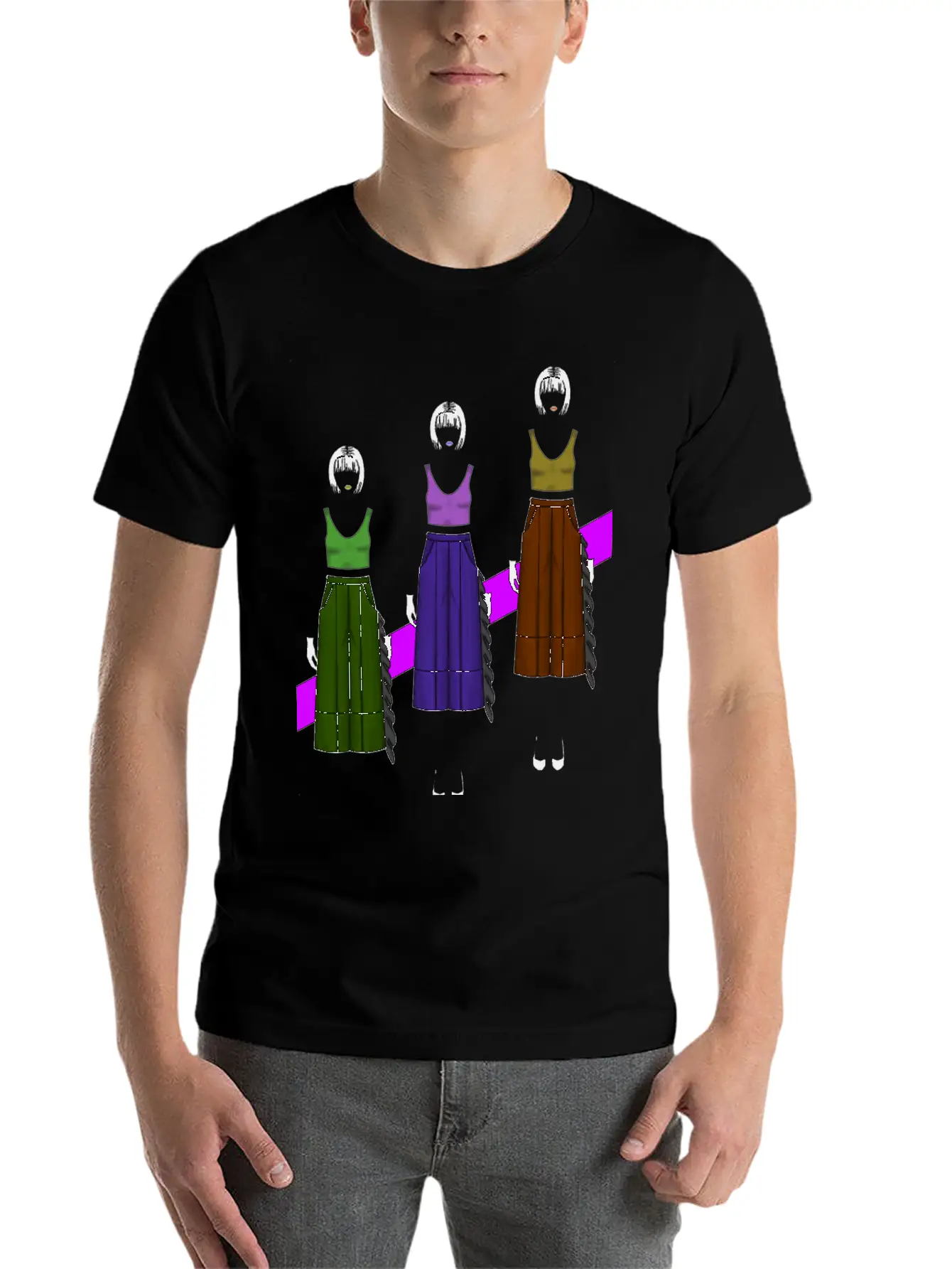 Pop-Art Fashion Classic Fit Graphic Tee For Daily Comfort – Unisex Cotton Shirt