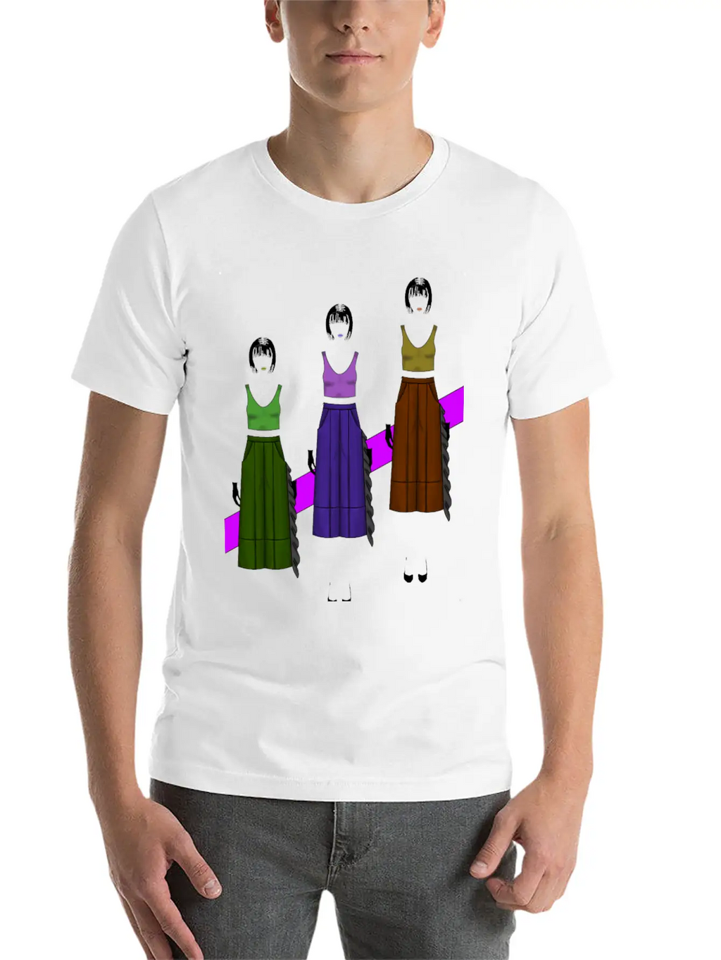 Pop-Art Fashion Classic Fit Graphic Tee For Daily Comfort – Unisex Cotton Shirt
