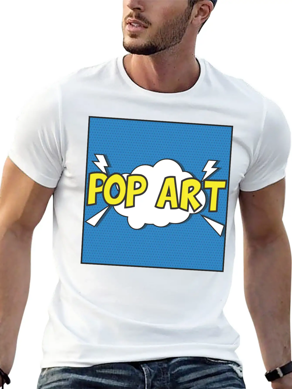 Pop Art Unisex Casual T-Shirt – Clean Design For Daily Comfort