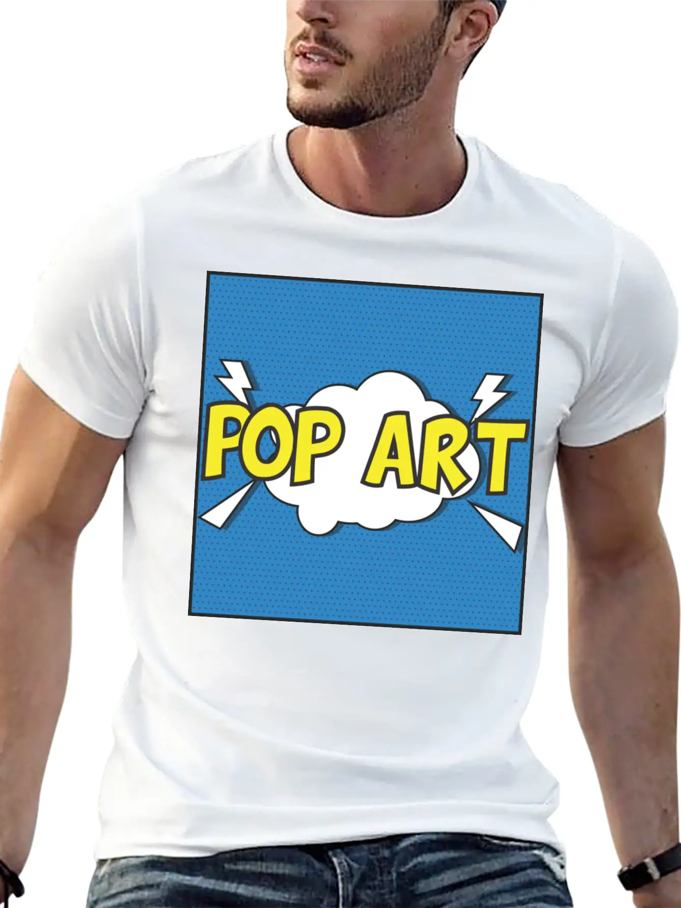 Pop Art Unisex Casual T-Shirt – Clean Design For Daily Comfort