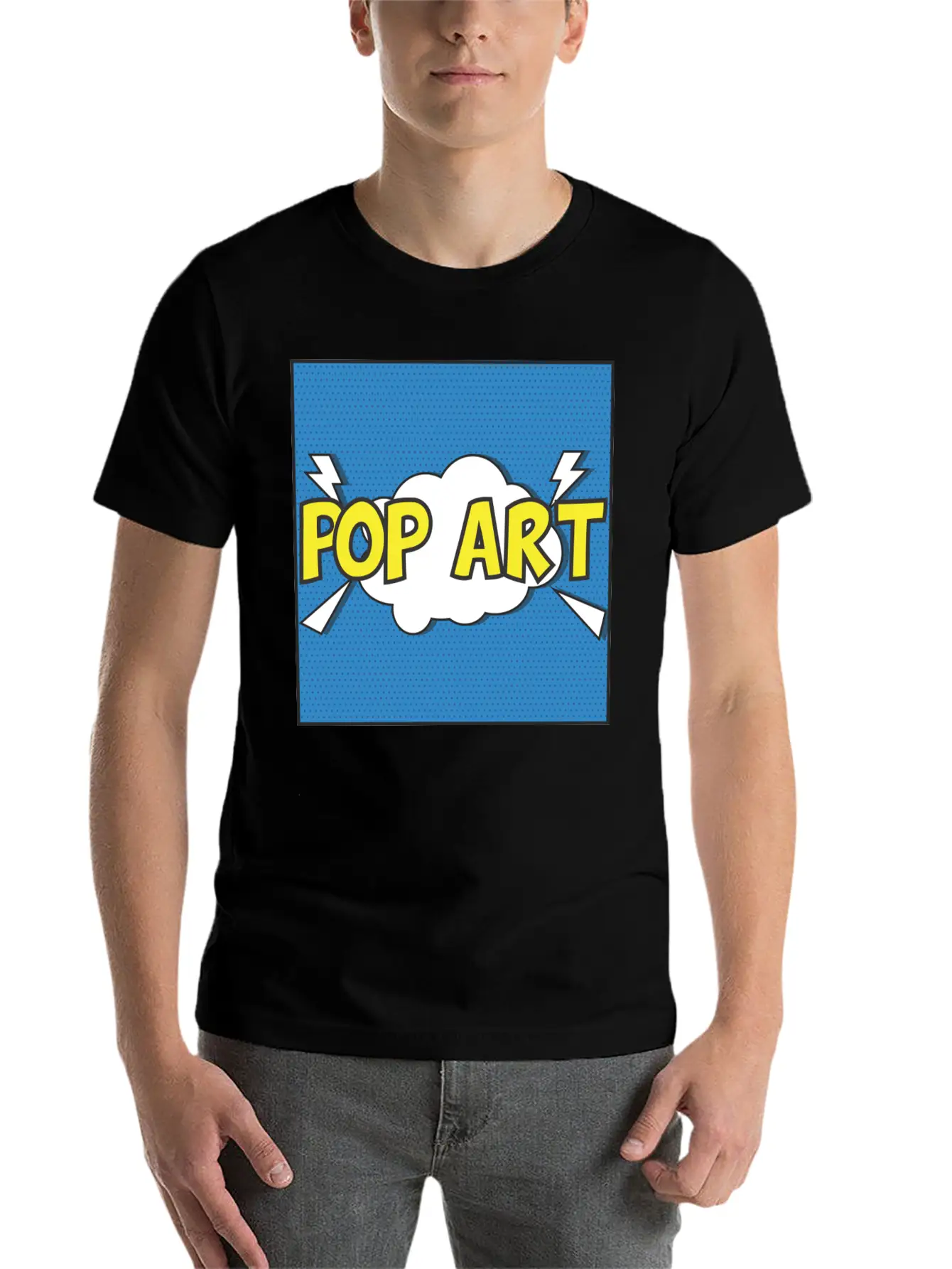 Pop Art Unisex Casual T-Shirt – Clean Design For Daily Comfort