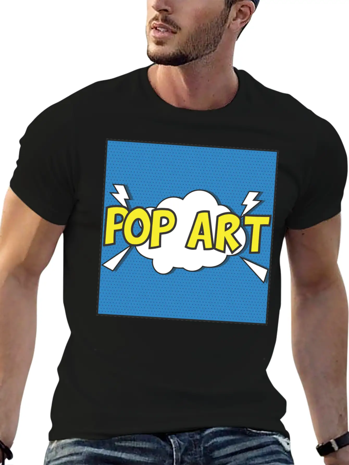 Pop Art Unisex Casual T-Shirt – Clean Design For Daily Comfort