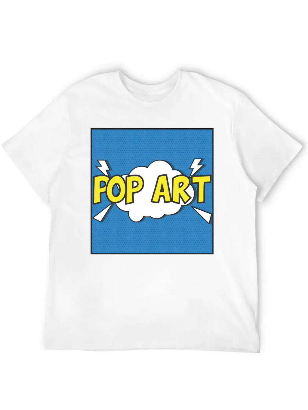 Pop Art Unisex Casual T-Shirt – Clean Design For Daily Comfort