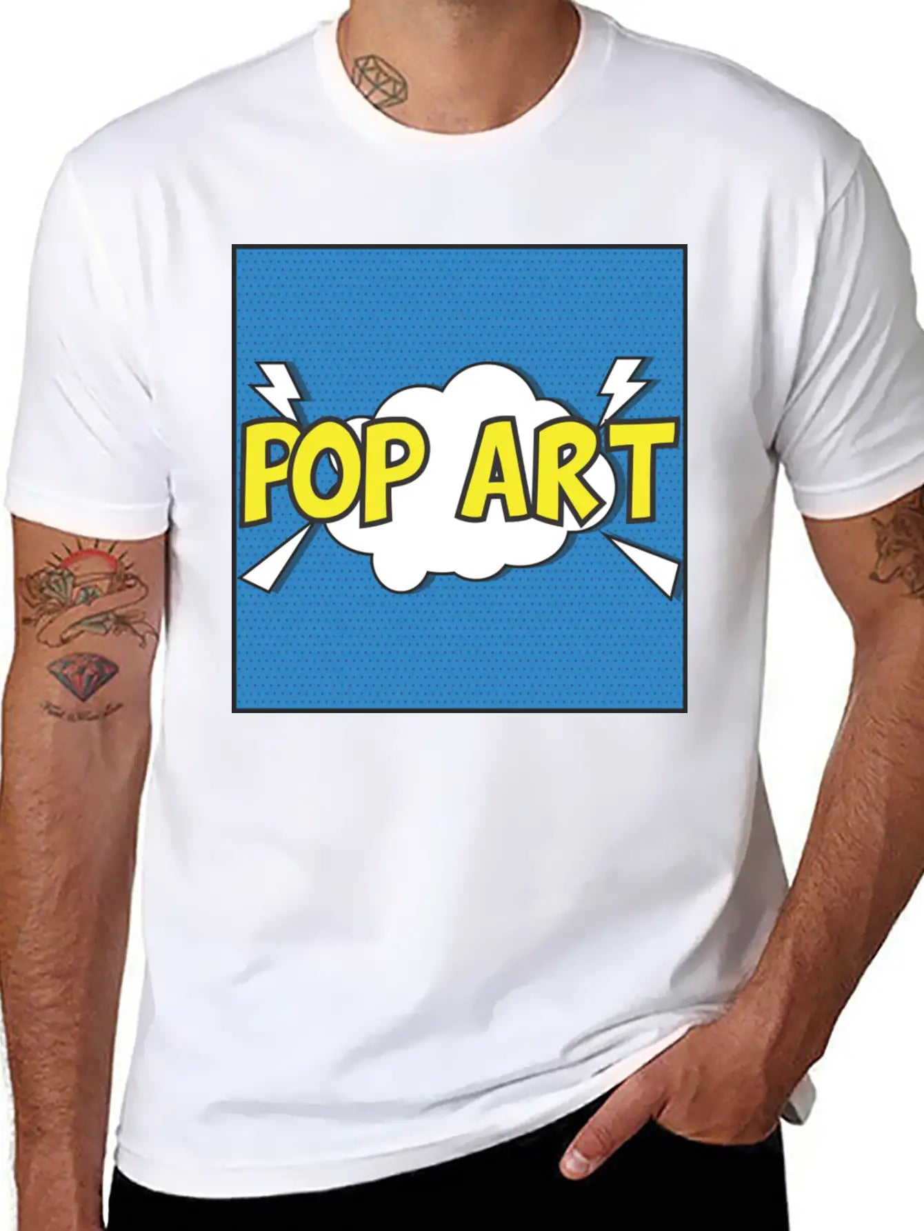 Pop Art Unisex Casual T-Shirt – Clean Design For Daily Comfort