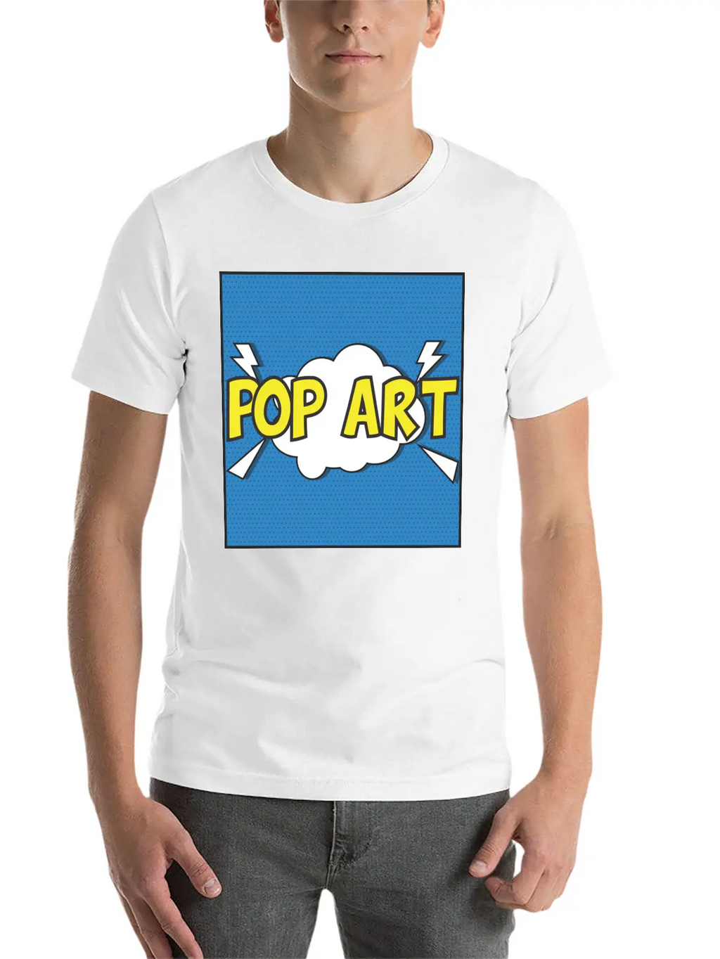 Pop Art Unisex Casual T-Shirt – Clean Design For Daily Comfort