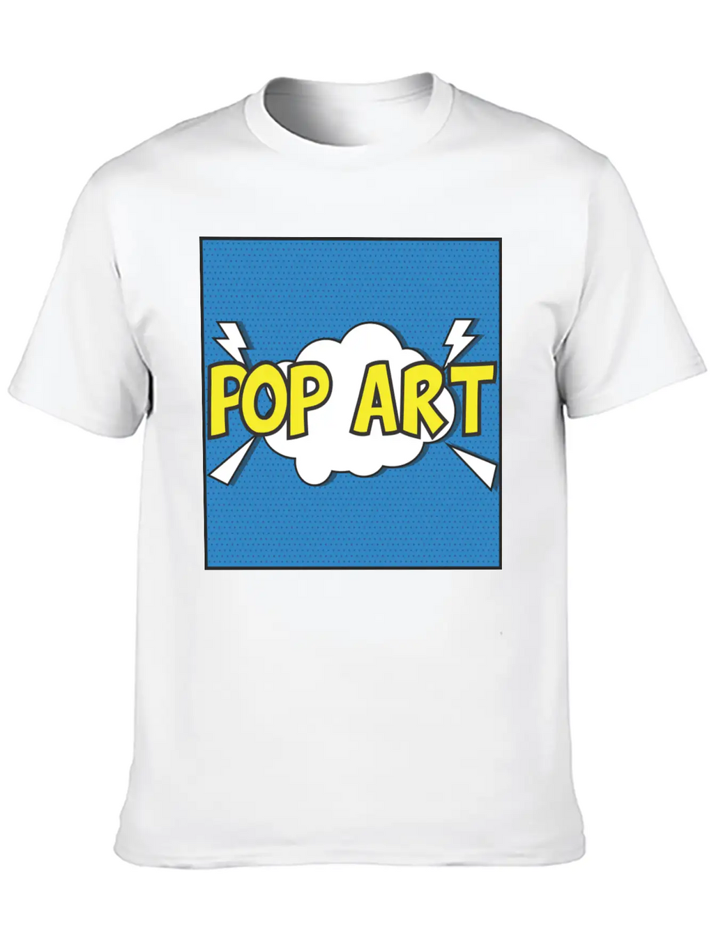 Pop Art Unisex Casual T-Shirt – Clean Design For Daily Comfort