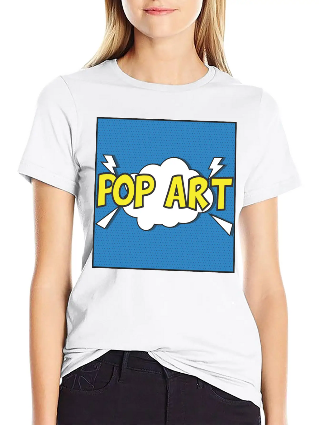 Pop Art Unisex Casual T-Shirt – Clean Design For Daily Comfort